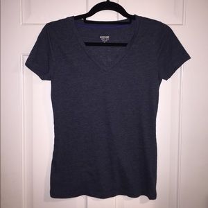 Dark Blue V-neck Shirt